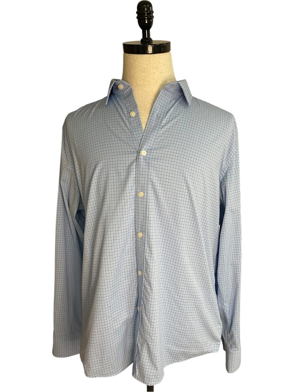 UNTUCKit Austin Performance Button Down Shirt Light Blue